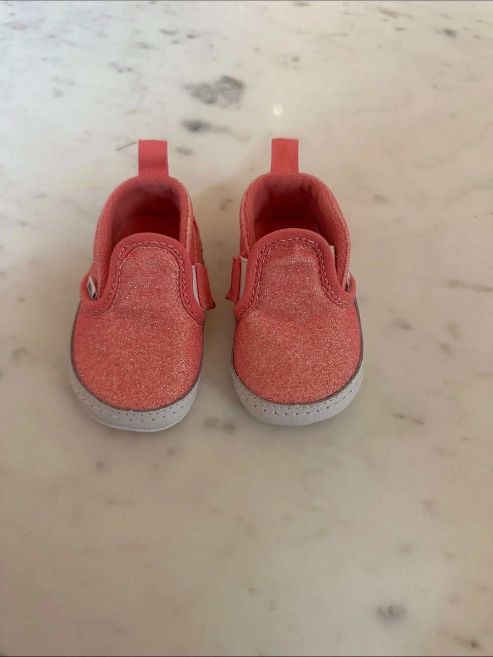Vans Toddler Glitter Slip-On Shoes in Pink